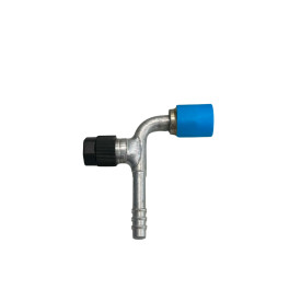 ΑΚΡΟ ORING #6 με Λήψη Πλήρωσης (QUICK COUPLER) 90° γωνία Omega 
