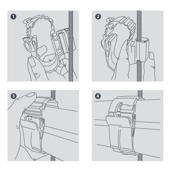 Pipe-fastening-system-P2-plastic-hangers-BBJ