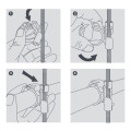 PIPE FASTENING SYSTEM Stud Clips M8,1 1/4" (32mm), Xtra BBJ