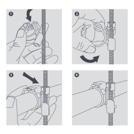 PIPE FASTENING SYSTEM Stud Clips M8,1 1/4" (32mm), Xtra BBJ