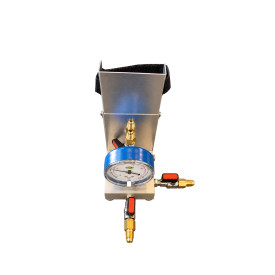 Support & Filling Base for Disposable Cylinders for R600/R290 with Pressure Gauge ACRTOOLS 