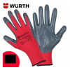 ΓΑΝΤΙΑ ΝΙΤΡΙΛΙΟΥ No 9,αντιολισθητικα/χημικων(set),Κόκκινα UNITOP WURTH ...