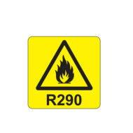 R290 refrigerant propane 1lt with valve