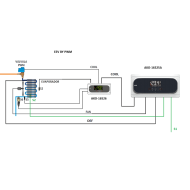TEMPERATURE CONTROLLER AND ELECTRONIC EXPANSION FOR COLD ROOMS ΑΚΟ-16526+EEV controller,100-240Vac, AKO ...