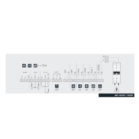 Electrical control panel ΑΚΟ-16523P up to 2hp 220V AKO Spain