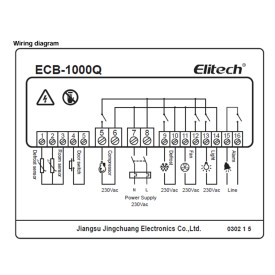HΛEKΤΡΙΚΟΣ ΠINΑΚΑΣ ΕΛΕΓΧΟΥ ECB-1000Q 16Α έως 2.5ΗΡ 220V ELITECH