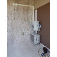 AIR CONDITIONER FLOOR BRACKETS STABLE WHITE SUITABLE FOR 9-25000 BTU AA! OPTION ACRTOOLS