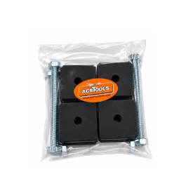 Adjustable PVC Thermal Insulation Spacer (Set of 4 pcs.) for Wall-Mounted Air Conditioner Brackets ACRTOOLS