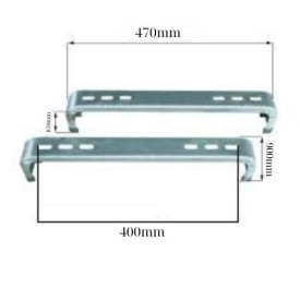 AIR CONDITIONER FLOOR BRACKETS STABLE GALVANIZED SUITABLE FOR 9-24000 BTU AAA! OPTION ACRTOOLS