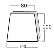 AIR CONDITIONER FLOOR BRACKETS STABLE WHITE PVC block 100cm SUITABLE FOR 35000 BTU AAA! OPTION ACRTOOLS
