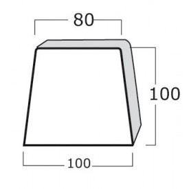 Βάση ΚΛΙΜΑΤΙΣΤΙΚΟΥ ΔΑΠΕΔΟΥ ΣΤΑΘΕΡΗ ΑΣΠΡΗ PVC block 100cm ΚΑΤΑΛΛΗΛΗ ΓΙΑ 35000 BTU AAA! ΕΠΙΛΟΓΗΣ ACRTOOLS