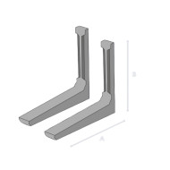 WALL AIR CONDITIONER BRACKETS FOLDABLE SYNTHETIC SINGLE SEASIDE STAINLESS STEEL FOR 9-15000btu V9 45#45 110kg AAA! OPTION ACRTOOLS