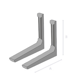 WALL AIR CONDITIONER BRACKETS FOLDABLE SYNTHETIC SINGLE SEASIDE STAINLESS STEEL FOR 9-15000btu V9 45#45 110kg AAA! OPTION ACRTOOLS