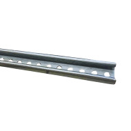 PERFORATED GALVANIZED PRESSED STEEL PROFILE (3 meters) for manufacturing high-performance heavy-duty support brackets 40 × 20 × 1.5 mm ACRTOOLS
