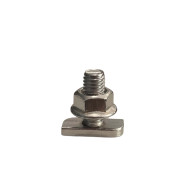 Threaded plate & M8 rail mounting screw for rubber mounting bases ACRTOOLS