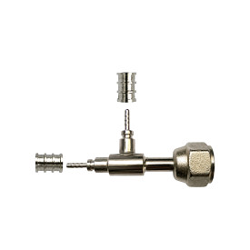 2-Male + 1-End Female Insert Needle Tee 1/4" 2mm ACR143 ACRTOOLS