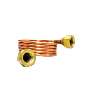 1m Copper Capillary Tube for Automation Connections with 1/4" Fitting ACRTOOLS 