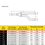 ΔΙΑΚΛΑΔΩΤΗΣ Y-JOINT 3/8" (με μόνωση) 3771060606130 (zoom- compatible) RLS USA 