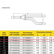 ΔΙΑΚΛΑΔΩΤΗΣ Y-JOINT 1/2" (με μόνωση) 3771080808130 (zoom- compatible) RLS USA 