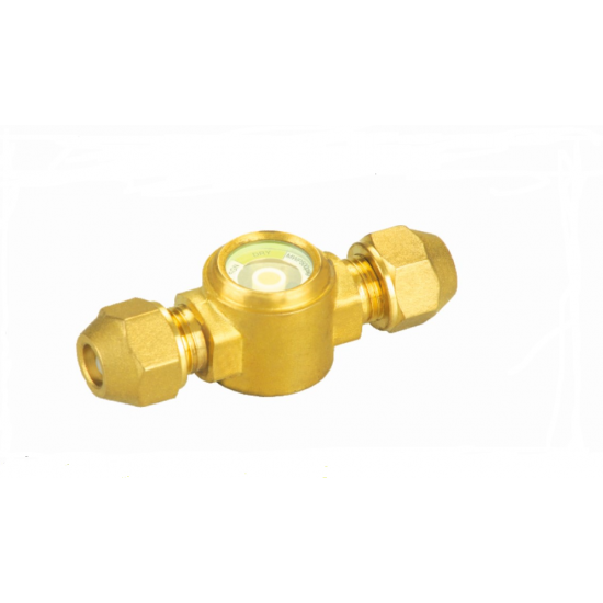 Moisture & Liquid Indicator 3/8", FLARE ,DMLI-03F,  SAFE A&T "DryAll"