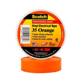 Scotch® Vinyl Color-Coding Electrical Tape 35 ''ORANGE'' OF THE HIGHEST QUALITY DIVERSITECH USA