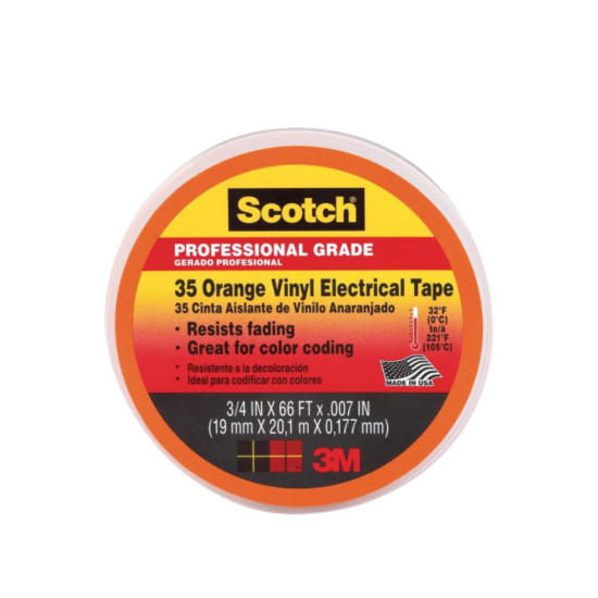 Scotch-Vinyl-Color-Coding-Electrical-Tape-35-orange-of-the-highest-quality-DIVERSITECH