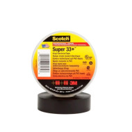 Scotch® Vinyl Electrical Tape Super 33+ ''BLACK'' OF THE HIGHEST QUALITY DIVERSITECH USA