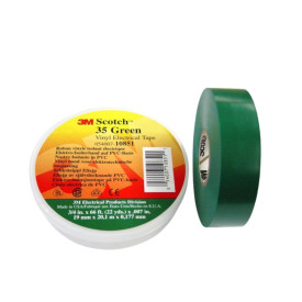 3M Scotch Vinyl Color Coding Electrical Tape 35 ''GREEN'' OF THE HIGHEST QUALITY DIVERSITECH USA 