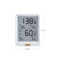 Καταγραφικό θερμοκρασίας & υγρασίας BTTH20 "πολλαπλών χρήσεων'' με Bluetooth -30/+70°C 0-100% ACRTOOLS 