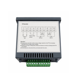 4-Channel Thermometer with High-Low Alarm TPM-600 Flush Mount 220V ACRTOOLS