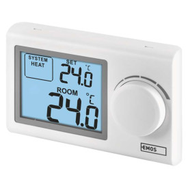 Wall-Mounted Wired Room Thermostat for Heating/Cooling, P5604 | EMOS