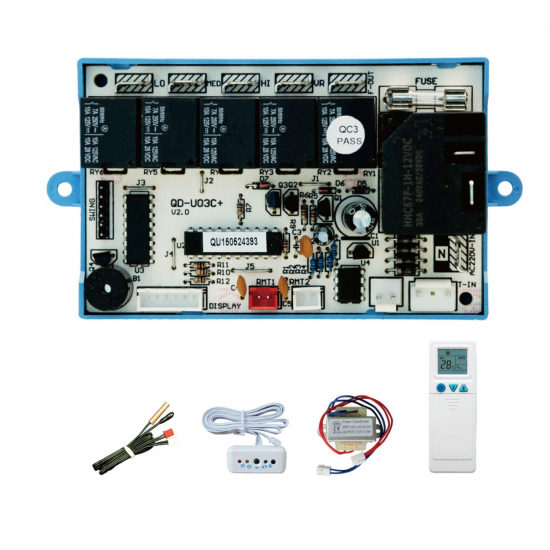 QD-U03C+ Universal Air Conditioner PCB Board with AC Remote Control System