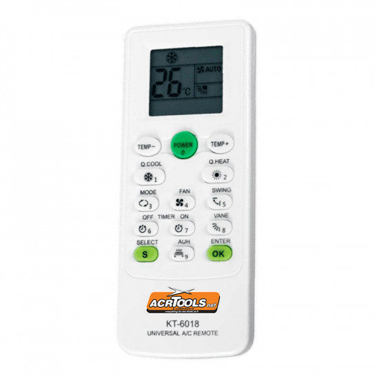 Wireless A/C Controller, KT-6018, 6000 in 1, Universal ACRTOOLS ... Wireless A/C Controller, KT-6018, 6000 in 1, Universal ACRTOOLS ...