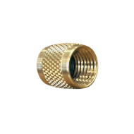 Brass 1/4" Female Cap (Rubber)