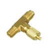 ΟΡΕΙΧΑΛΚΙΝΟ ΤΑΥ ΟΡΘΙΟ 1/8"NPT x 1/4" flare χωρίς βελόνα +ΓΩΝΙΑ (1/4" flare με βελόνα ) VTR-24 ACRTOOLS 
