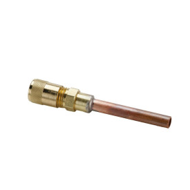 ΟΡΕΙΧΑΛΚΙΝΟ ΒΑΛΒΙΔΑΚΙ 1/4" (& R410a) με ΣΩΛΗΝΑΚΙ ACRTOOLS
