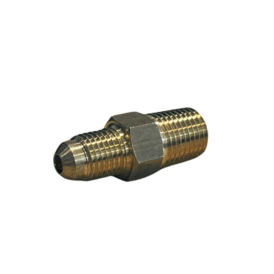 Brass-flare-connector-1-4fl-1-4npt