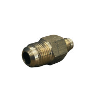 Brass flare connector 1/4FL.Male#3/8FL.Male