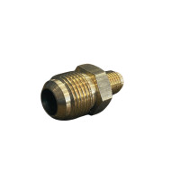 Brass flare connector 1/4FL.Male#1/2FL.Male