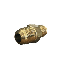 Brass flare connector 3/8FL.Male#1/2FL.Male