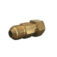 Brass flare connector 3/8FL.Male#3/8FL.Female