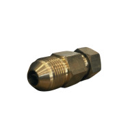 Brass flare connector 1/2FL.Male#1/2FL.Female