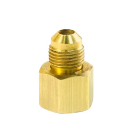Brass flare union 1/2" female flare x 3/8" male flare