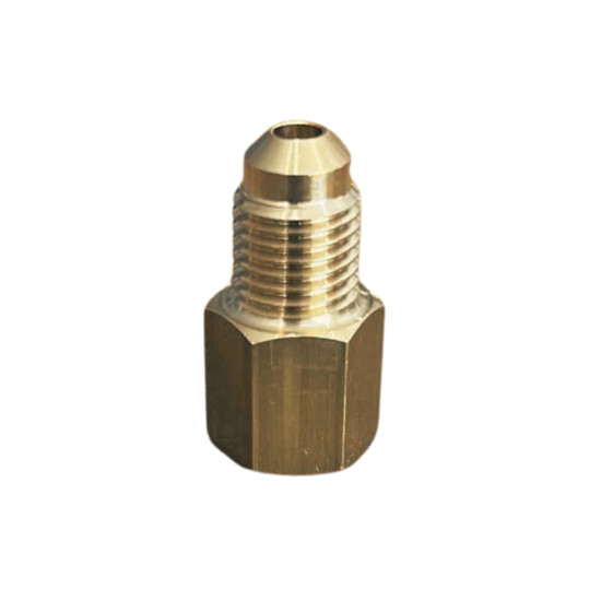 Brass-gauge-flare-union-1-4-male-flare-1-8-female Brass-gauge-flare-union-1-4-male-flare-1-8-female