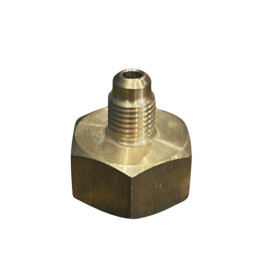 Brass Flare Cylinder Union (65KG) 3/4NPT Female x 1/4"FL.Male