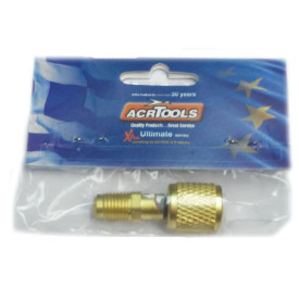 Brass flare Addaptor for R410a & R32 straight FC-00A 1/4" FL Male x 5/16" FL Female ACRTOOLS