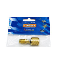 Ορειχάλκινος Αddaptor για R410a & R32 ευθείο FC-00A 1/4FL.Αρσ. x 5/16FL.Θυλ. ACRTOOLS