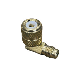 Brass flare Addaptor for R410a & R32 angle 90° 1/4FL Male x 5/16FL.Female RARG090-5-4 TIF USA 