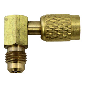 Brass flare Addaptor angle 90° 90333-R shut off valve 1/4FL.Male x 1/4FL.Female MASTERCOOL USA 