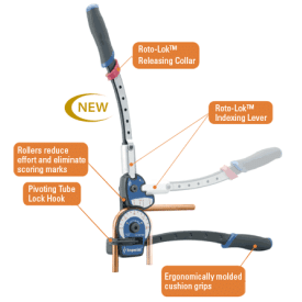 HEAVY-DUTY TUBE BENDER 464-FH-04 1/4" IMPERIAL 